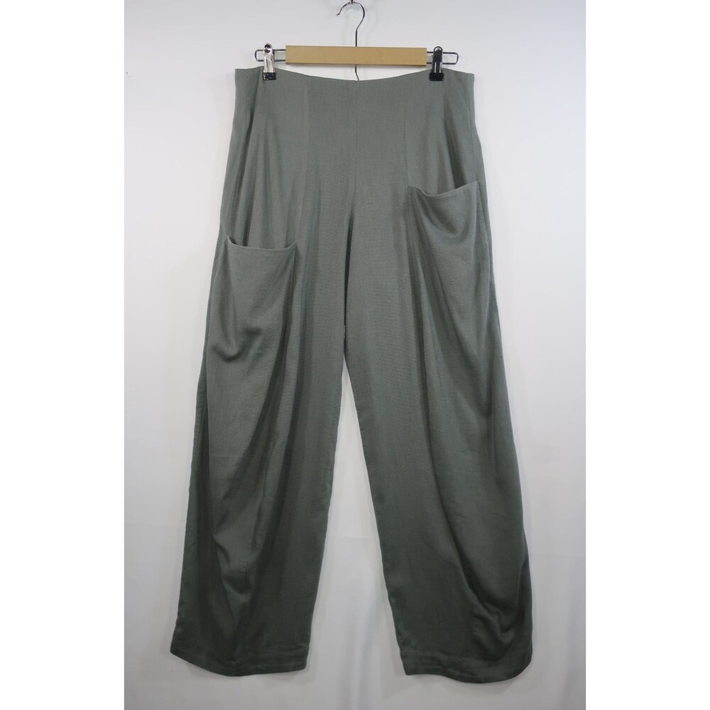 Matthildur Sage Green Artsy Harem Pants Size 1 Small Icelandic Peru Lagenlook
